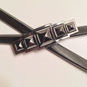Charcoal Slinky stretch Belt